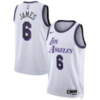 Los Angeles Los Angeles Lakers #6 LeBron James Unisex Nike White 2022-23 Swingman Jersey - City Edition