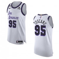 Los Angeles Los Angeles Lakers #95 Juan Toscano Nike White 2022-23 Authentic Jersey - City Edition