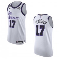 Los Angeles Los Angeles Lakers #17 Dennis Schroder Nike White 2022-23 Authentic Jersey - City Edition