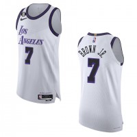 Los Angeles Los Angeles Lakers #7 Troy Brown Jr. Nike White 2022-23 Authentic Jersey - City Edition