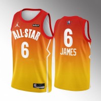 Los Angeles Los Angeles Lakers #6 LeBron James Nike Red 2023 NBA All-Star Game Jersey