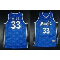 Mitchell And Ness Orlando Magic #33 Grant Hill Blue Stitched NBA Jersey