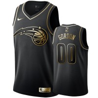 Nike Orlando Magic #00 Aaron Gordon Men's Black Golden Edition Swingman NBA Jersey