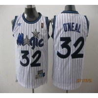 Orlando Magic #32 Shaquille O'Neal Stitched White Throwback NBA Jersey