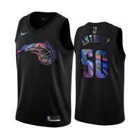 Nike Orlando Magic #50 Cole Anthony Men's Iridescent Holographic Collection NBA Jersey - Black
