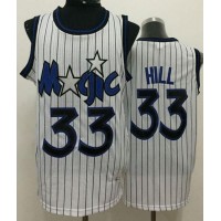 Orlando Magic #33 Grant Hill White Throwback Stitched NBA Jersey