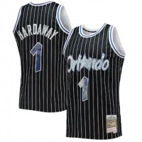 Nike Orlando Magic #1 Penny Hardaway Mitchell & Ness 1996-97 Hardwood Classics NBA 75th Anniversary Diamond Swingman Jersey - Black