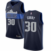 Nike Dallas Mavericks #30 Seth Curry Navy NBA Swingman Statement Edition Jersey