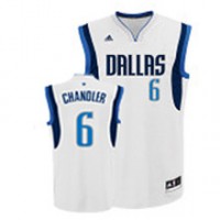 Dallas Mavericks Revolution 30 #6 Tyson Chandler White Stitched NBA Jersey