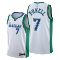 Dallas Dallas Mavericks #7 Dwight Powell Men's 2021-22 City Edition White NBA Jersey