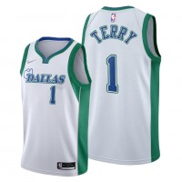 Dallas Dallas Mavericks #1 Tyrell Terry Men's 2021-22 City Edition White NBA Jersey
