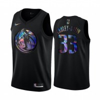 Nike Dallas Mavericks #33 Willie Cauley-Stein Men's Iridescent Holographic Collection NBA Jersey - Black