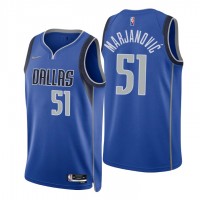 Nike Dallas Mavericks #51 Boban Marjanovic Blue Men's 2021-22 NBA 75th Anniversary Diamond Swingman Jersey - Icon Edition