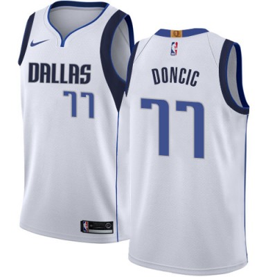 Nike Dallas Mavericks #77 Luka Doncic White NBA Swingman Association Edition Jersey