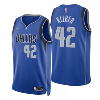 Nike Dallas Mavericks #42 Maxi Kleber Blue Men's 2021-22 NBA 75th Anniversary Diamond Swingman Jersey - Icon Edition