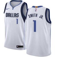 Nike Dallas Mavericks #1 Dennis Smith Jr. White NBA Swingman Association Edition Jersey