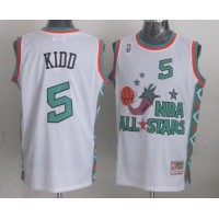 Mitchell And Ness Dallas Mavericks #5 Jason Kidd White 1996 All-Star Stitched NBA Jersey