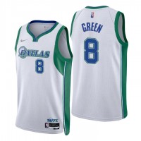 Dallas Dallas Mavericks #8 Josh Green Men's Nike White 2021/22 Swingman NBA Jersey - City Edition