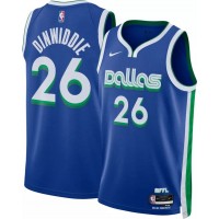 Dallas Dallas Mavericks #26 Spencer Dinwiddie Unisex Nike Blue 2022-23 Swingman Jersey - City Edition
