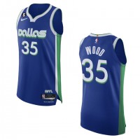 Dallas Dallas Mavericks #35 Christian Wood Nike Blue 2022-23 Authentic Jersey - City Edition