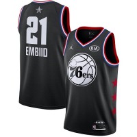 Nike Philadelphia 76ers #21 Joel Embiid Black Youth NBA Jordan Swingman 2019 All-Star Game Jersey