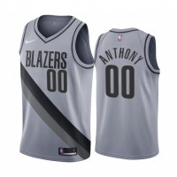 Portland Portland Trail Blazers #00 Carmelo Anthony Gray Youth NBA Swingman 2020-21 Earned Edition Jersey