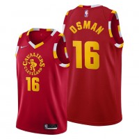 Cleveland Cleveland Cavaliers #16 Cedi Osman Youth 2021-22 City Edition Red NBA Jersey