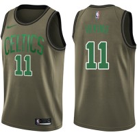 Nike Boston Celtics #11 Kyrie Irving Green Salute to Service Youth NBA Swingman Jersey