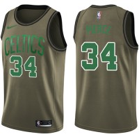 Nike Boston Celtics #34 Paul Pierce Green Salute to Service Youth NBA Swingman Jersey