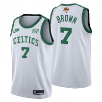 Boston Boston Celtics #7 Jaylen Brown Nike Releases Classic Edition Youth 2022 NBA Finals 75th Anniversary Jersey White