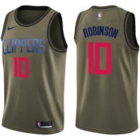 Nike Los Angeles Clippers #10 Jerome Robinson Green Youth NBA Swingman Salute to Service Jersey