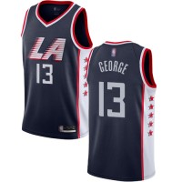 Nike Los Angeles Clippers #13 Paul George Navy Youth NBA Swingman City Edition 2018/19 Jersey