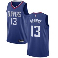 Nike Los Angeles Clippers #13 Paul George Blue Youth NBA Swingman Icon Edition Jersey