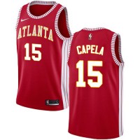 Nike Atlanta Hawks #15 Clint Capela Red Youth NBA Swingman Statement Edition Jersey