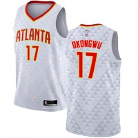 Nike Atlanta Hawks #17 Onyeka Okongwu White Youth NBA Swingman Association Edition Jersey