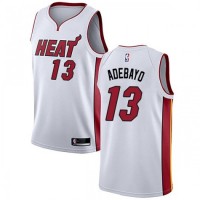 Nike Miami Heat #13 Bam Adebayo White Youth NBA Swingman Association Edition Jersey