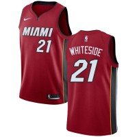 Nike Miami Heat #21 Hassan Whiteside Red Youth NBA Swingman Statement Edition Jersey