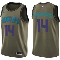 Nike Charlotte Hornets #14 Michael Kidd-Gilchrist Green Salute to Service Youth NBA Swingman Jersey