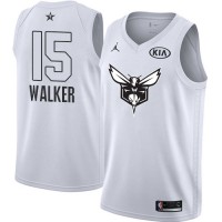 Nike Charlotte Hornets #15 Kemba Walker White Youth NBA Jordan Swingman 2018 All-Star Game Jersey