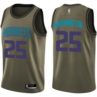 Nike Charlotte Hornets #25 P.J. Washington Green Salute To Service Youth NBA Swingman Jersey