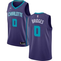 Nike Charlotte Hornets #0 Miles Bridges Purple Youth NBA Jordan Swingman Statement Edition Jersey