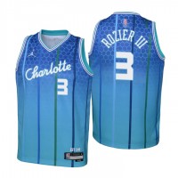 Charlotte Charlotte Hornets #3 Terry Rozier III Youth Nike Blue 2021/22 Swingman Jersey - City Edition