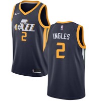 Nike Utah Jazz #2 Joe Ingles Navy Youth NBA Swingman Icon Edition Jersey