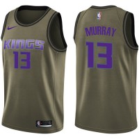 Nike Sacramento Kings #13 Keegan Murray Green Youth Salute to Service NBA Swingman Jersey