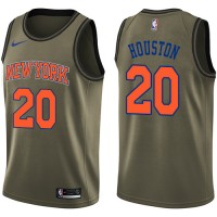 Nike New York Knicks #20 Allan Houston Green Salute to Service Youth NBA Swingman Jersey