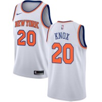 Nike New York Knicks #20 Kevin Knox White Youth NBA Swingman Association Edition Jersey