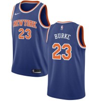 Nike New York Knicks #23 Trey Burke Blue Youth NBA Swingman Icon Edition Jersey