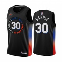 Nike New York Knicks #30 Julius Randle Black Youth NBA Swingman 2020-21 City Edition Jersey
