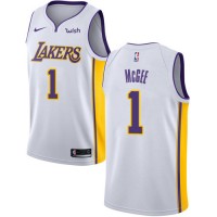Nike Los Angeles Lakers #1 JaVale McGee White Youth NBA Swingman Association Edition Jersey