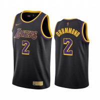 Los Angeles Los Angeles Lakers #2 Andre Drummond Black Youth NBA Swingman 2020-21 Earned Edition Jersey